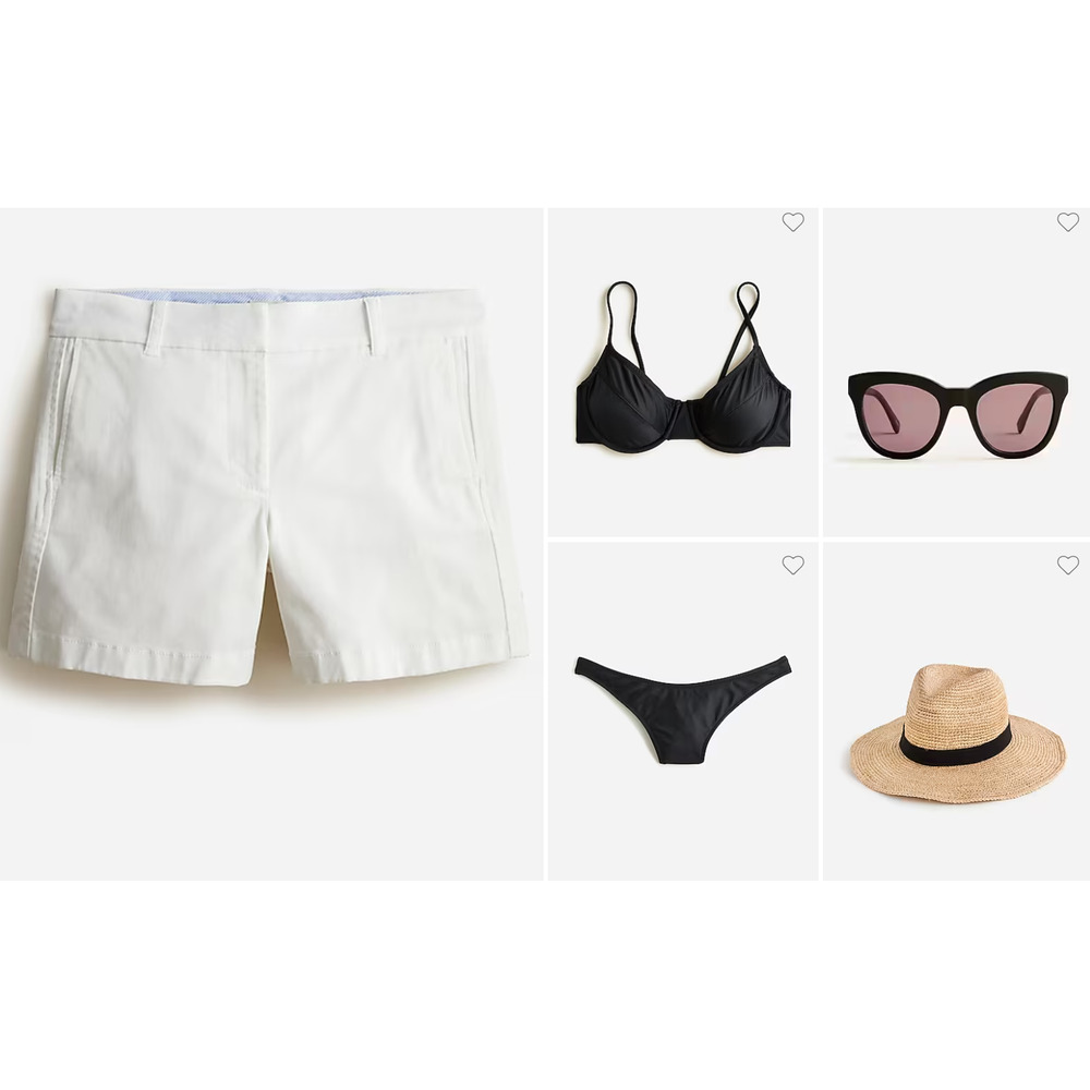 NWT J. Crew 5" Classic Chino Shorts White 2 H1453 Travel Beach Cruise J.Crew - Picture 5 of 7